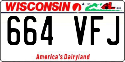 WI license plate 664VFJ