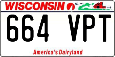 WI license plate 664VPT