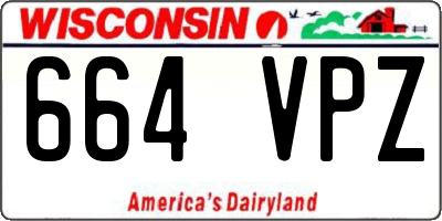 WI license plate 664VPZ