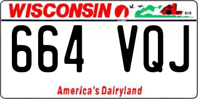 WI license plate 664VQJ