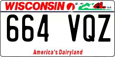 WI license plate 664VQZ