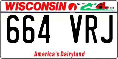 WI license plate 664VRJ