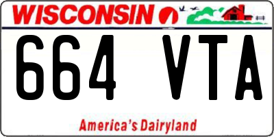 WI license plate 664VTA