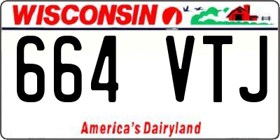 WI license plate 664VTJ