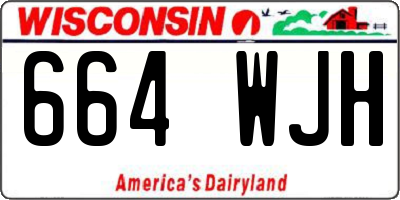 WI license plate 664WJH