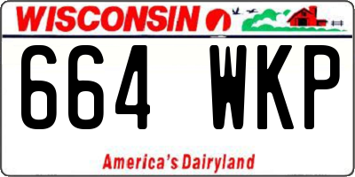 WI license plate 664WKP