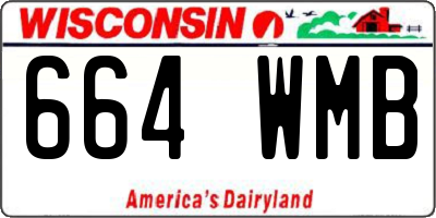 WI license plate 664WMB