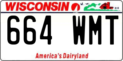 WI license plate 664WMT