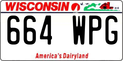 WI license plate 664WPG