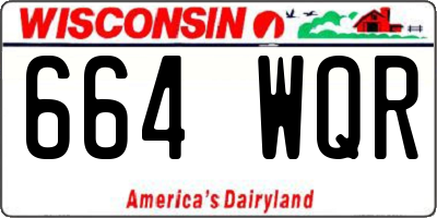 WI license plate 664WQR