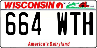 WI license plate 664WTH