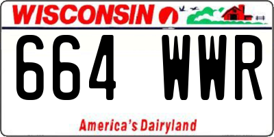 WI license plate 664WWR