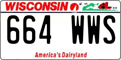 WI license plate 664WWS