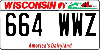 WI license plate 664WWZ