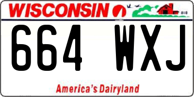 WI license plate 664WXJ