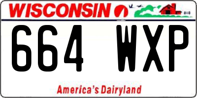 WI license plate 664WXP