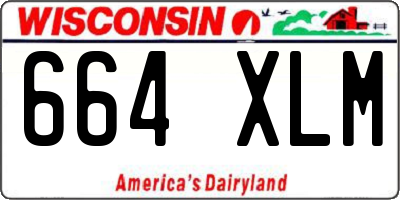 WI license plate 664XLM