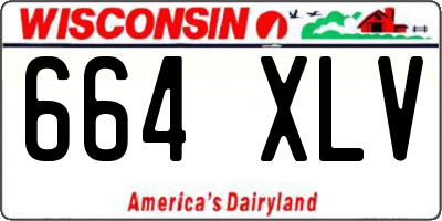 WI license plate 664XLV