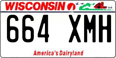 WI license plate 664XMH