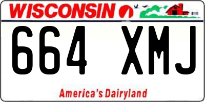 WI license plate 664XMJ