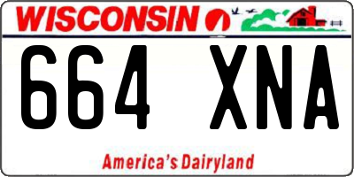 WI license plate 664XNA
