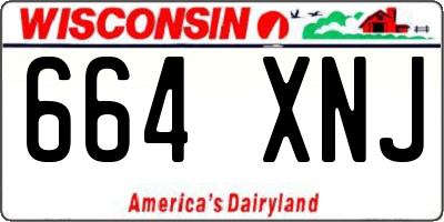 WI license plate 664XNJ