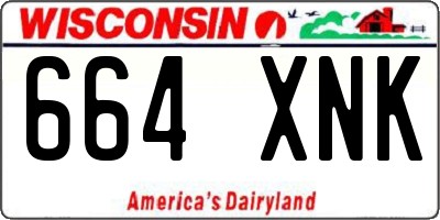 WI license plate 664XNK