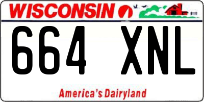 WI license plate 664XNL