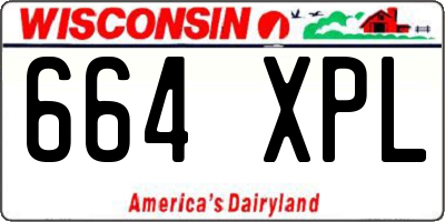 WI license plate 664XPL