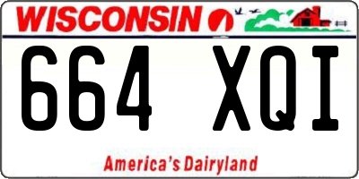 WI license plate 664XQI