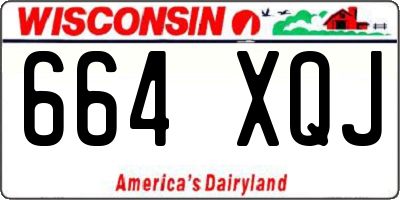 WI license plate 664XQJ