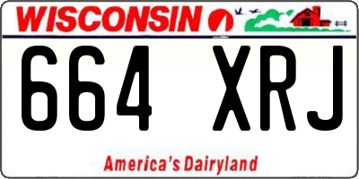 WI license plate 664XRJ