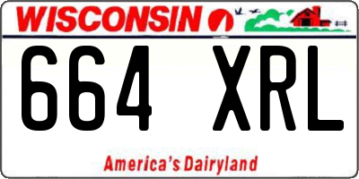 WI license plate 664XRL
