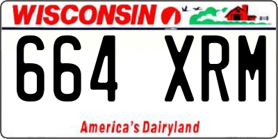 WI license plate 664XRM