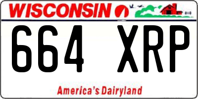WI license plate 664XRP