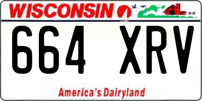 WI license plate 664XRV