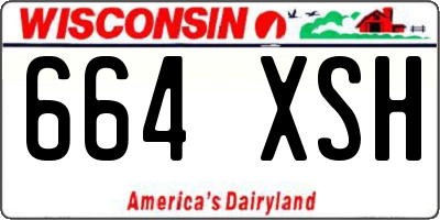 WI license plate 664XSH