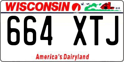 WI license plate 664XTJ