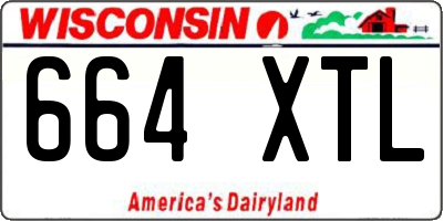 WI license plate 664XTL
