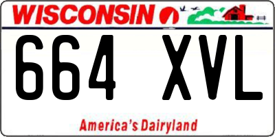 WI license plate 664XVL