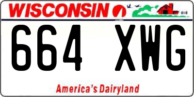 WI license plate 664XWG