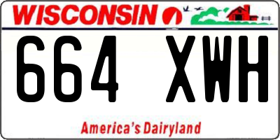 WI license plate 664XWH