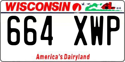 WI license plate 664XWP