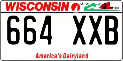 WI license plate 664XXB