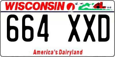 WI license plate 664XXD