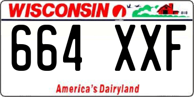 WI license plate 664XXF
