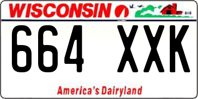 WI license plate 664XXK