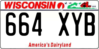 WI license plate 664XYB