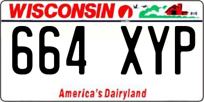 WI license plate 664XYP