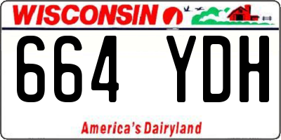 WI license plate 664YDH